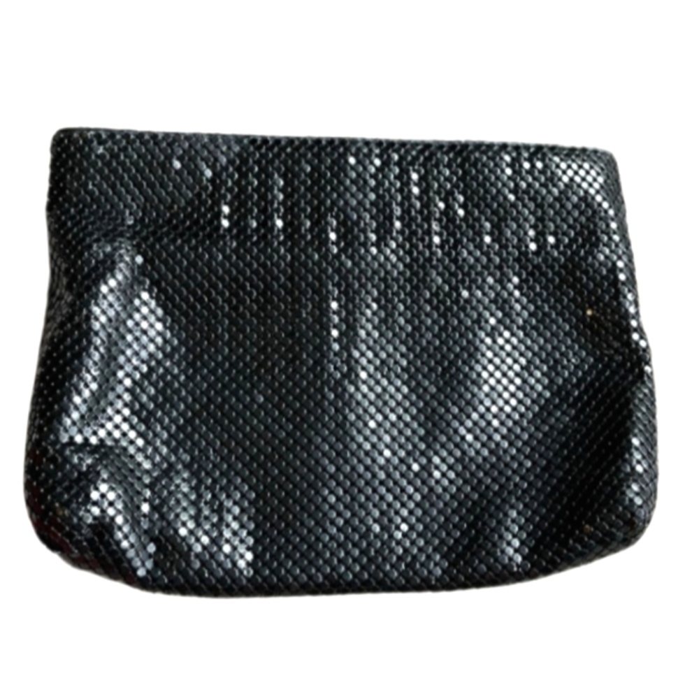 Vintage Whiting and Davis Embellished Mesh Evening Formal Clutch